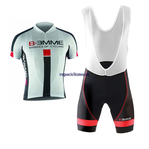 2017 Maillot Biemme Identity Tirantes Mangas Cortas blanco y roj